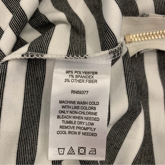 Brooke Shields Timeless Short Sleeve Metallic Striped Blouse Woman’s Size XL - Picture 7 of 11